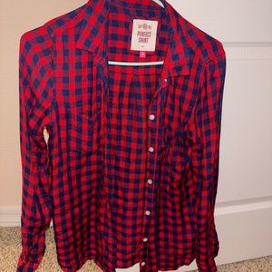 Red plaid Long Sleeve